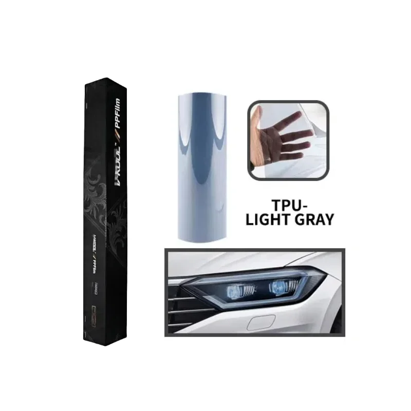 

Vkool TPU PPF Car Lamp Film Light Gray Headlight Tint Headlight Film 0.3*15M Scratch Headlight Film Car Auto Lamp Film