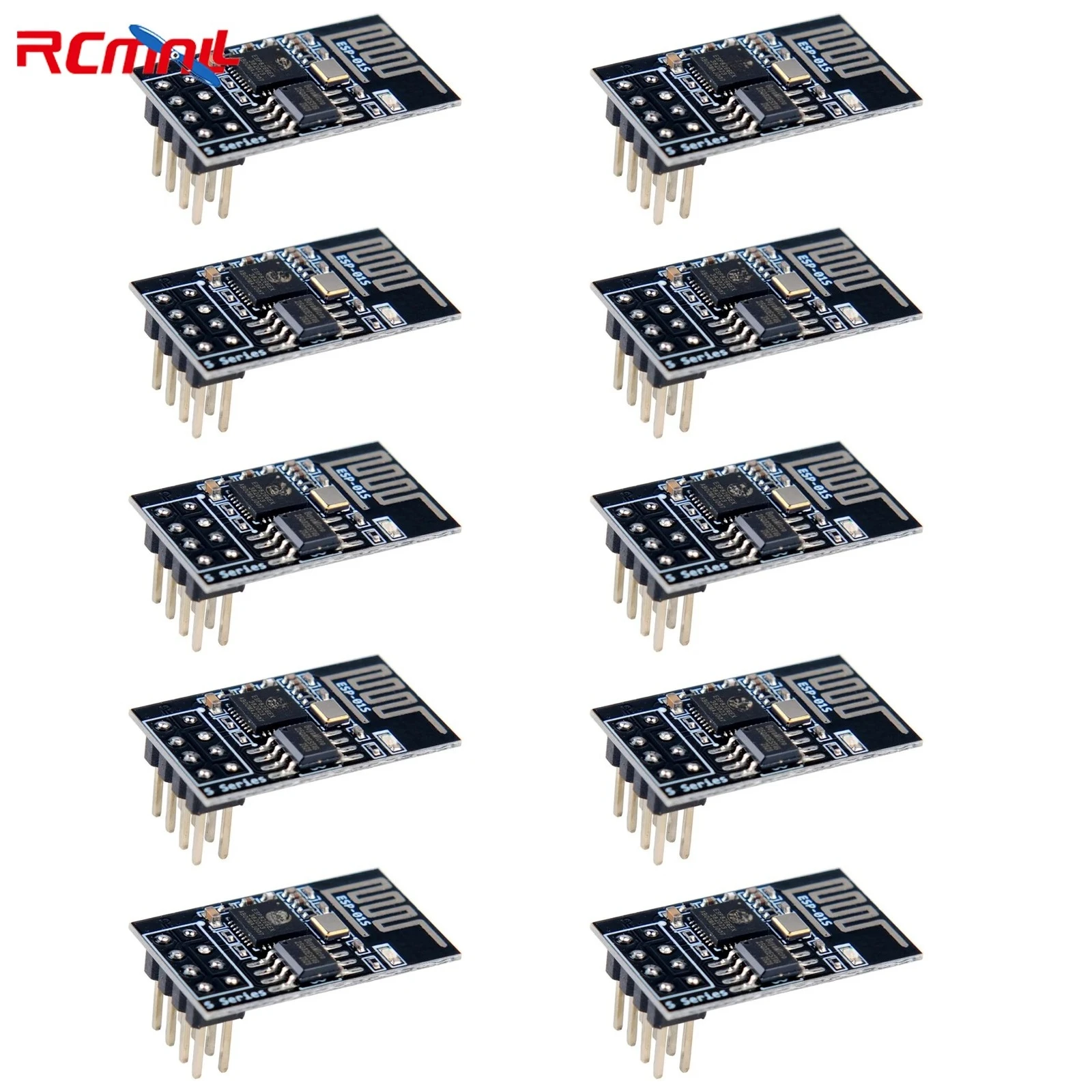 10PCS ESP8266 ESP-01S WiFi Serial Transceiver Module with 4MB Flash