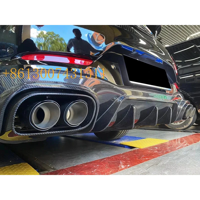 

FactoryCarbon Fiber Rear Bumper Lip Diffuser GT50 GT53 Models Full Bodykit Styling