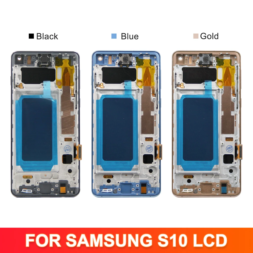 TFT For Samsung S10 G973 SM-G973F SM-G973U SM-G973W LCD and Touch Screen Digitizer Assembly Replacment