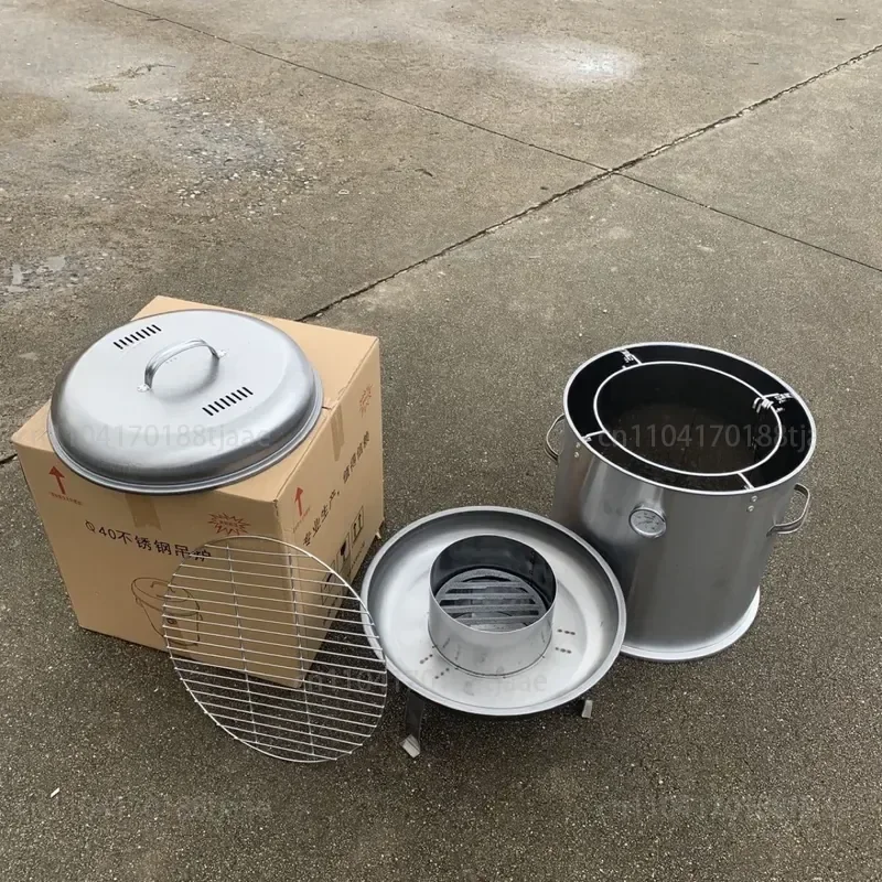 40 Type Stainless Steel Hanging Furnace Roasted Goose Wings Chicken Wings Skewers Furnace Braised Furnace Charcoal BBQ
