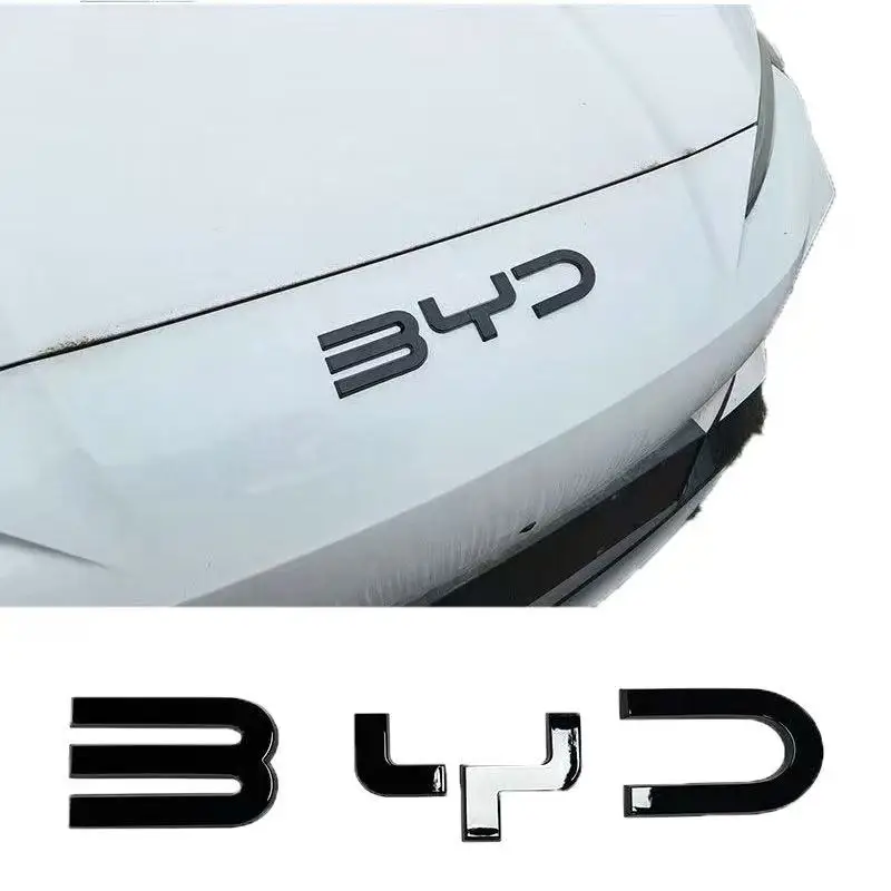 

Для BYD Sealion 7 EV: черная передняя эмблема, черный задний значок Warrior, модифицированные накладки, стилизация заднего логотипа, черные наклейки на автомобильные значки