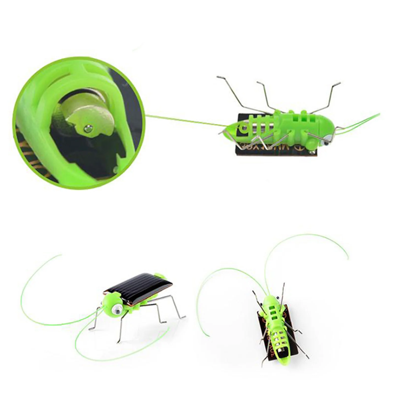 Brinquedo de gafanhoto solar quebra-cabeça crianças presente selecionado simulação inseto presente meninos e meninas educação científica engraçado brinquedo em movimento criança