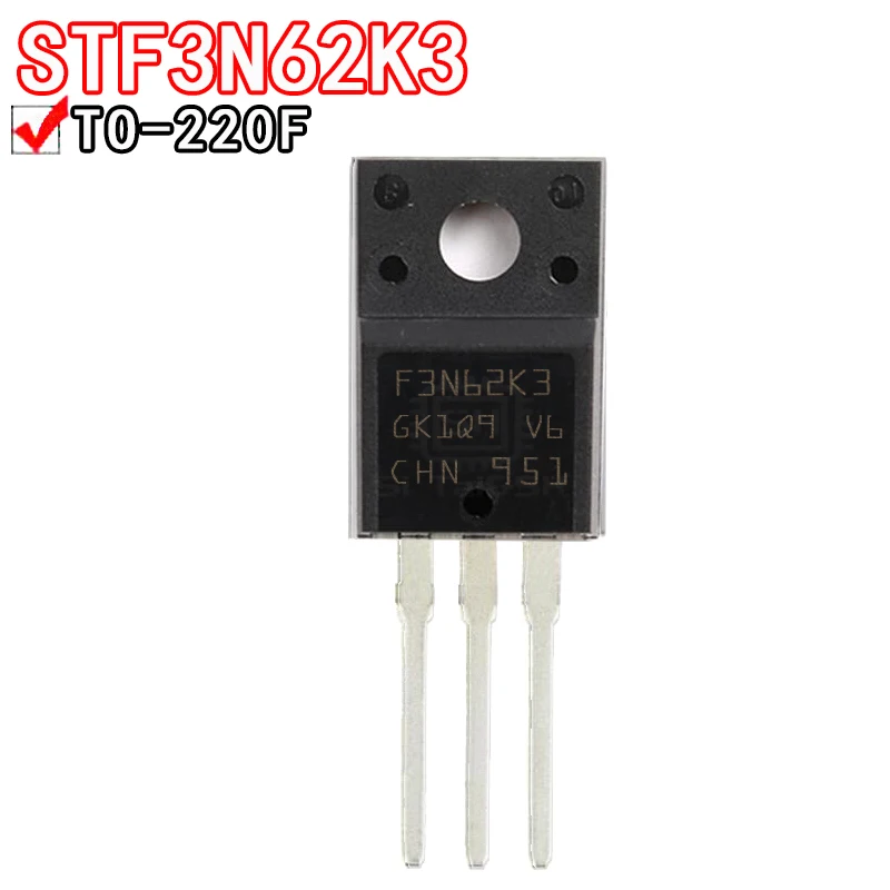 10PCS STF3N62K3 STF3NK80Z STF5N52U STF13NM60N STF24NM60M2 3N62K3 3NK80Z 5N52U 13NM60N 24NM60M2 STF3N62 STF3NK80 STF5N52