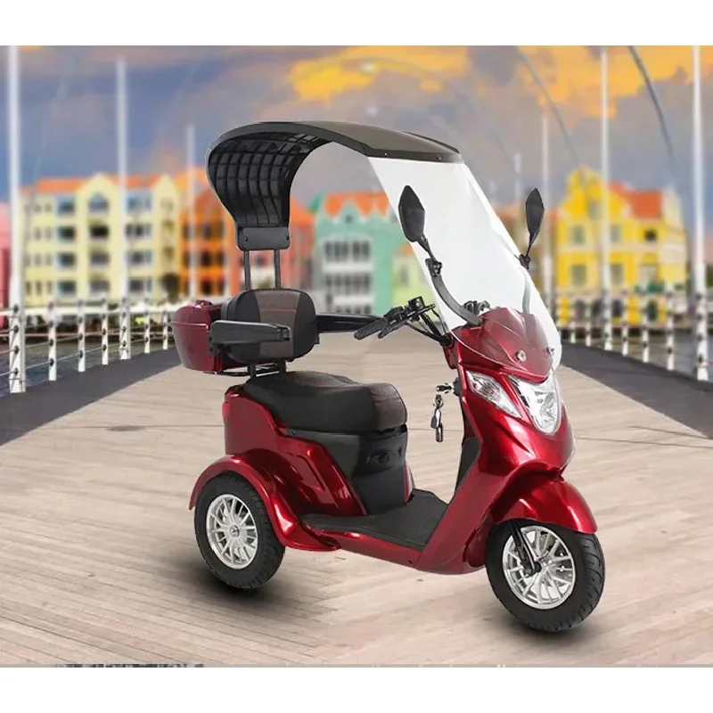 صنعت الصين دراجة نارية كهربائية صغيرة بثلاث عجلات للبالغين بقدرة 500 وات وأميال شحن 50 كجم