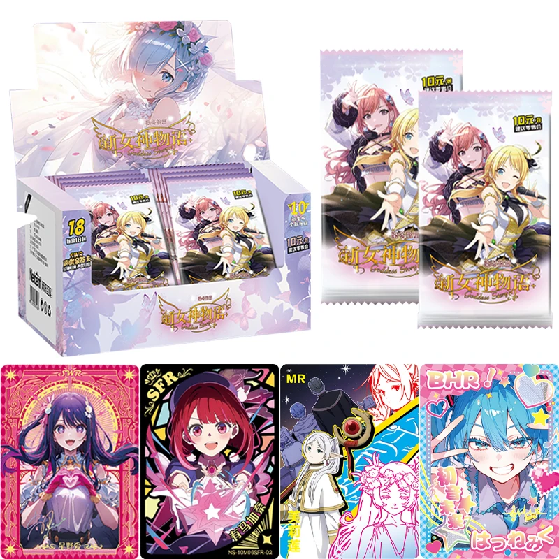 Genuine New Goddess Story Card Dyeing Winter Rhythm Chapter Voice Actor SWR Anime Goddess Signature Collection Cards Toys Gifts