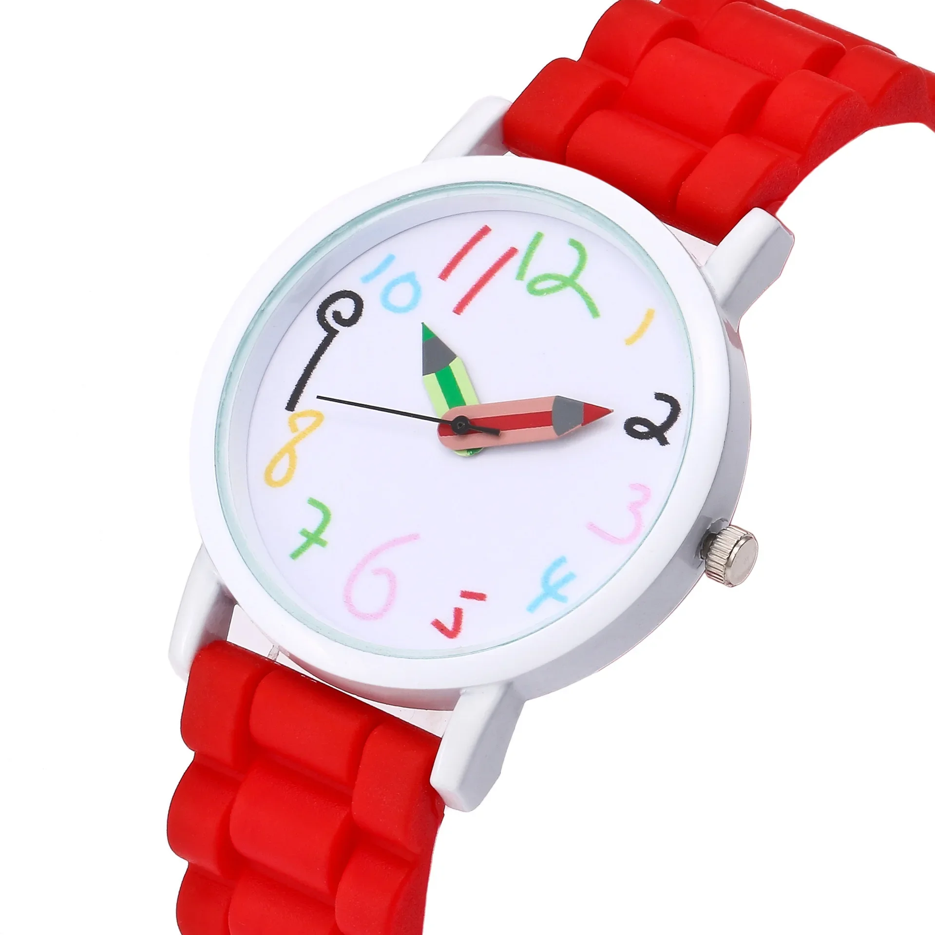 Children Watches Fashion Unisex Student Wristwatch for Kids Silicone Strap Analog Quartz Wrist Watch Child Birthday Gift