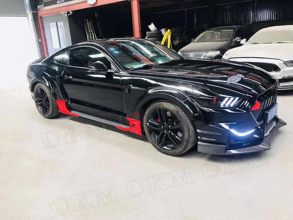 

Углеродное волокно и FRP, передний бампер, спойлер, решетки, задний диффузор для Ford Mustang Coupe 2015-2017, комплекты кузова, автомобильные аксессуары