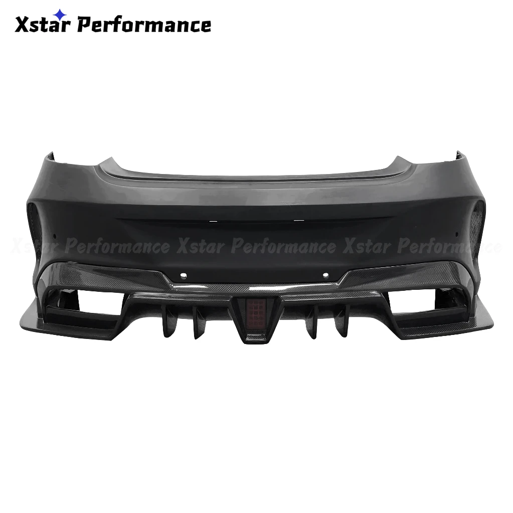 

IMP Style Half Carbon Fiber Rear Bumper Body Kit For Mercedes Benz C CLass W205 C63 AMG