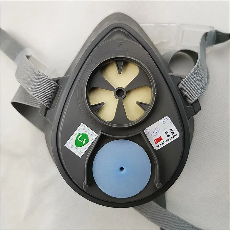 3M 3200 Mask+10Pcs 3M 3701 Filter Gas Mask Prevent Dust Suitable For Industrial Truction Dust Pollen Haze