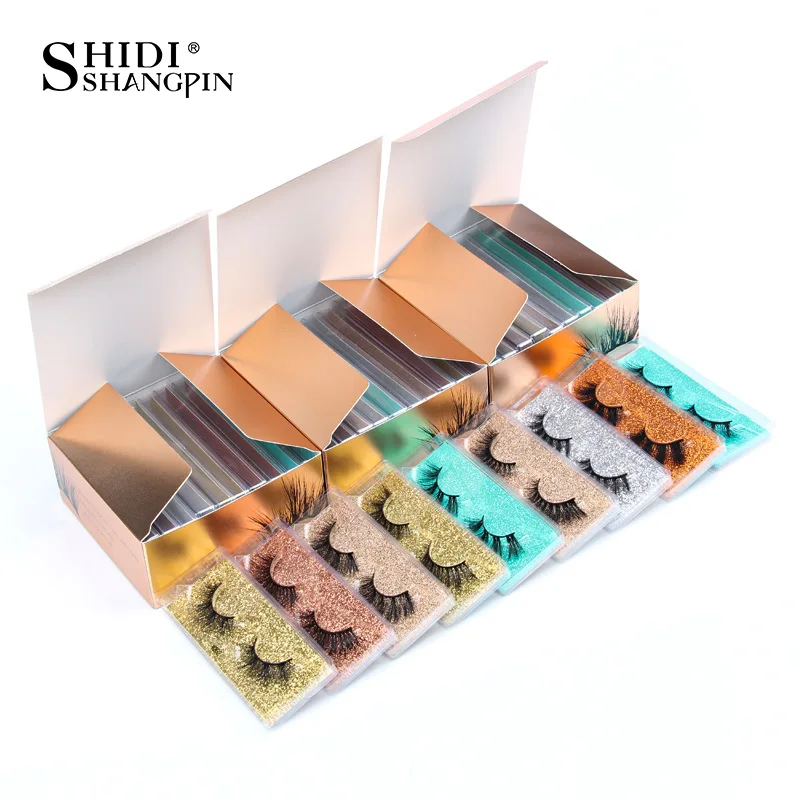 Groothandel nepwimpers Zacht natuurlijk krullend make-up gereedschap Faux Cils Pluizige Cilios 3D Nertsen Valse wimpers Groothandel 5/50/100 stuks