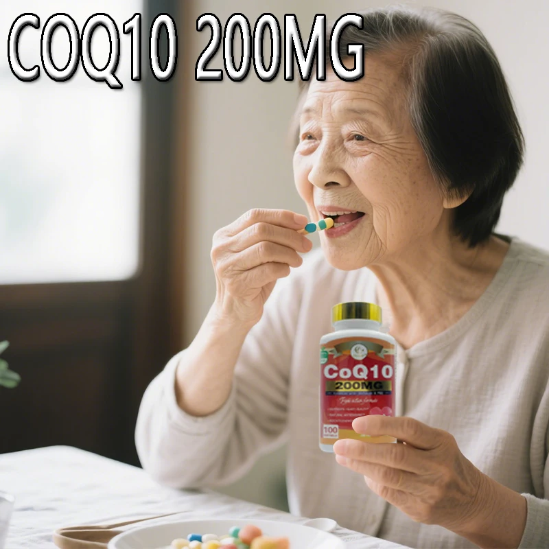 

1 bottle of Coenzyme Q10 soft capsule protects the cardiovascular system enhances energy metabolism and immune regulation