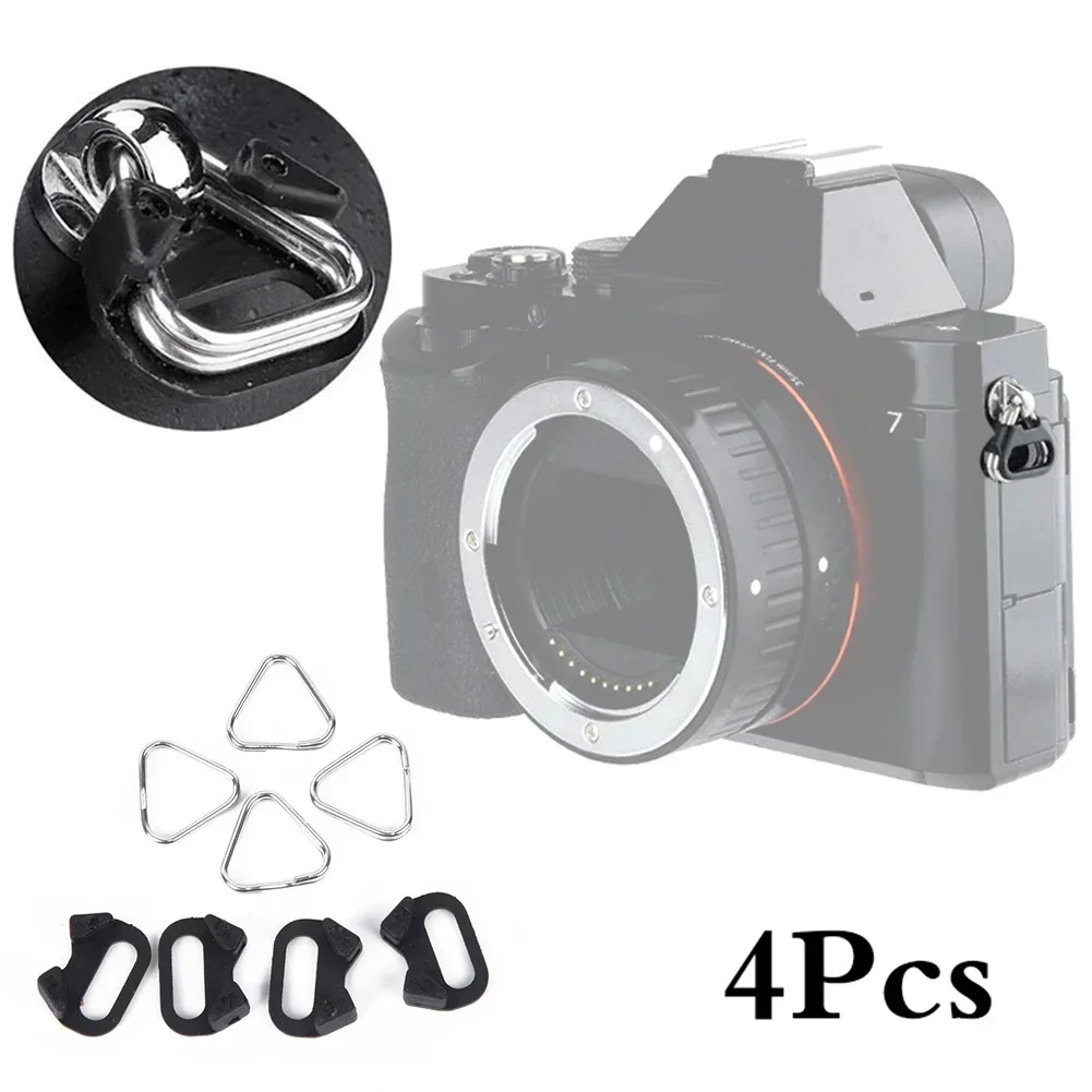 4PCS Camera Shoulder Strap Hook Triangle Split Ring Replacement For Olympus Camera Buckle Accessories