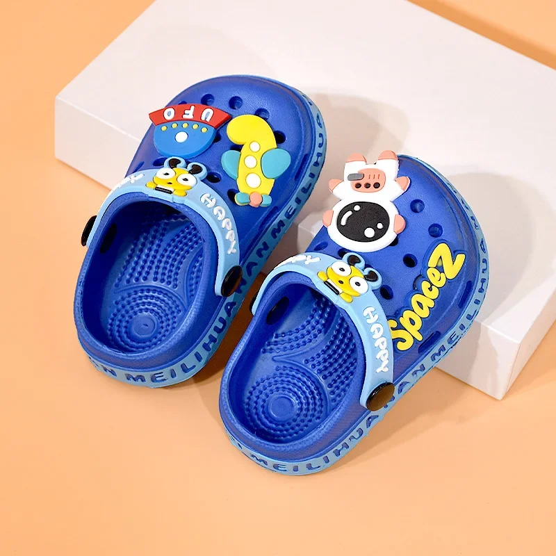 Children Garden Shoes Cute EVA Cartoon Beach Sandals Babies Summer Slippers High Quality Soft Kids Outdoor Slippers Flip Shoes