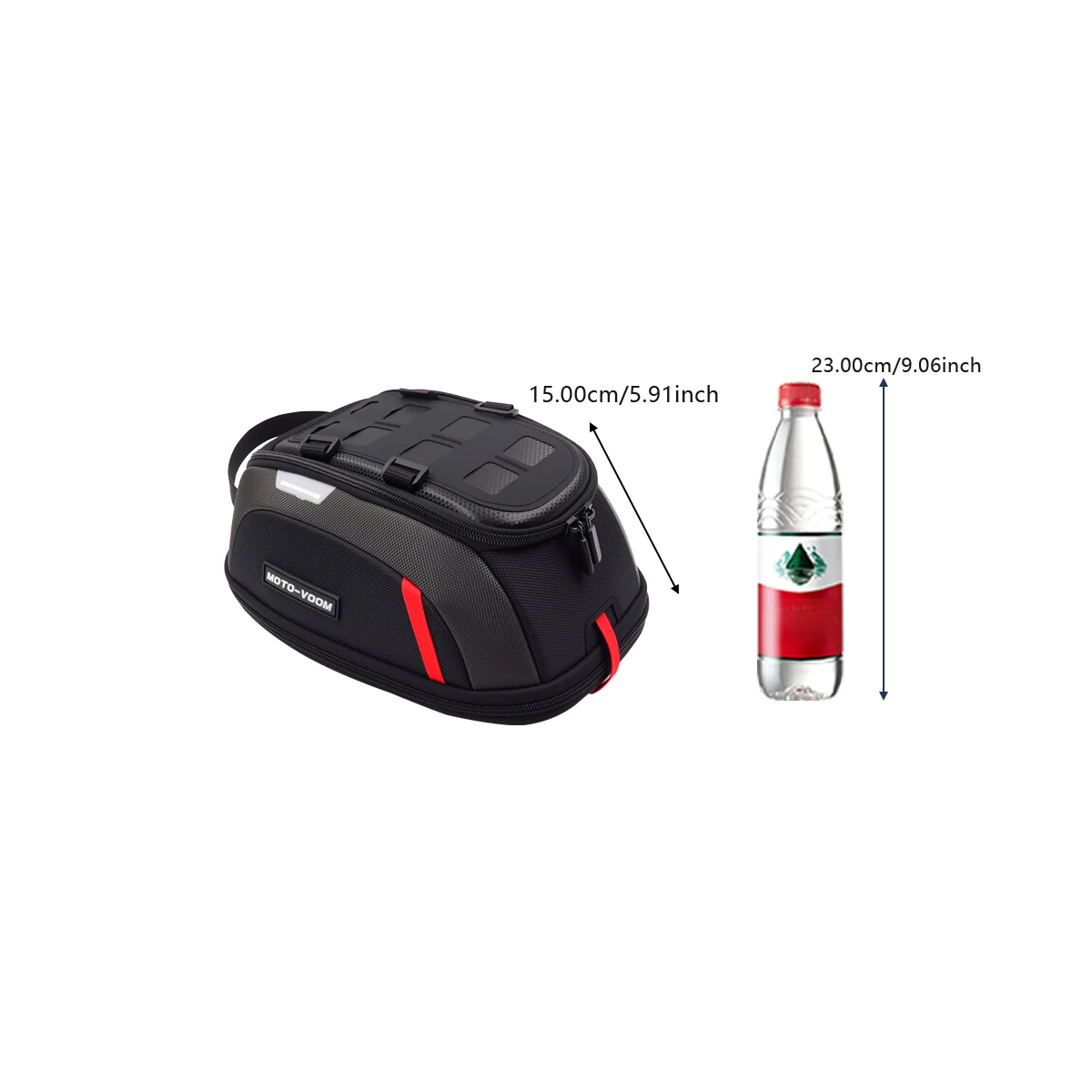 Universal Magnetic Motorcycle Tank Bag Portable Card Phone Tool Bag Black For BMW R1200GS ADV R1250GS R 1250 GS F850GS F 750GS - view 3