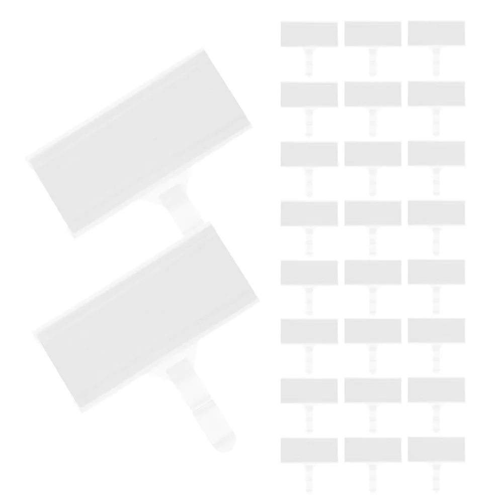

50pcs Shelf Label Holder Clip Reusable Plastic Price Tag Clips For Storage Bins Retail Display Sign Holder Merchandise Shelf