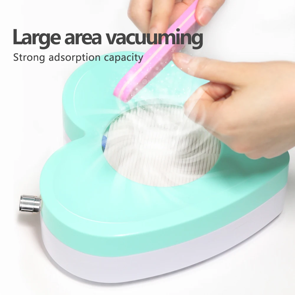 HALAIMAN High Quality Metal Nail Vacuum Cleaner Gel Nail Dust Collector Nail Dust Extractor Fan For Manicure Salon Tools