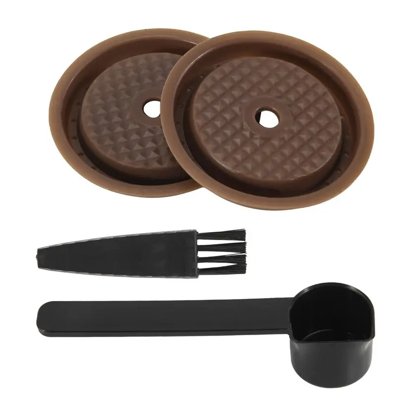 AEE6-2PCS Reusable Cap For Nespresso Vertuo And Vertuoline Capsules Refillable And Compatible Silicone