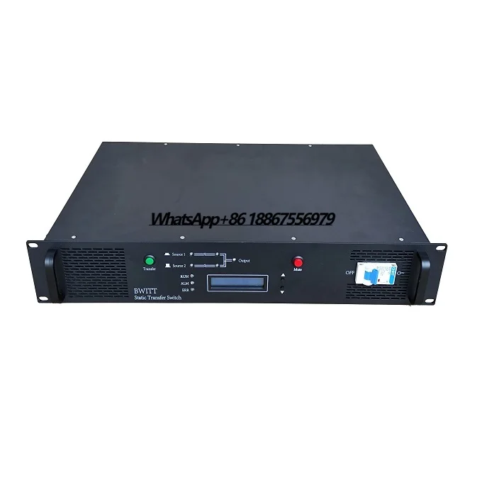

19" Rack Mount 2U/4U RS232/RS485 Single-phase 220V AC Input 6-30kva Automatic Switch Static Transfer Switch with PDUBW