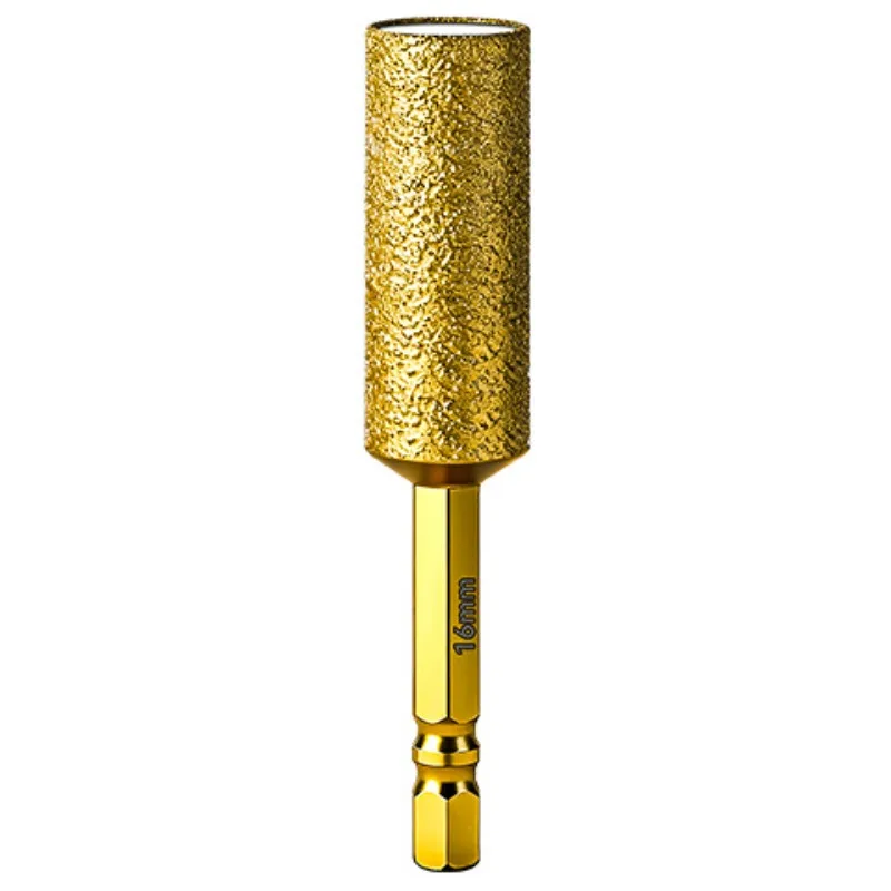 Diamond Drill Bit Set, 40mm Extended Diamond Grit Drill Bits for Porcelain Tile, Ceramic, Marble, 6/8/10mm Hex Shank Drill Bits