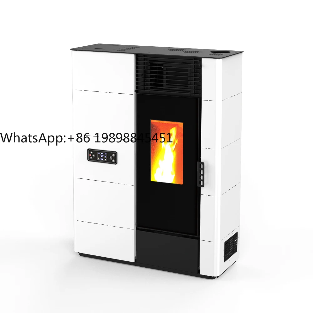 

KM1203D 12KW Modern Slim Design Multi-room Use Pellet Heater Quiet and Efficient Wood Pellet Stove with Full Glass Screen Door