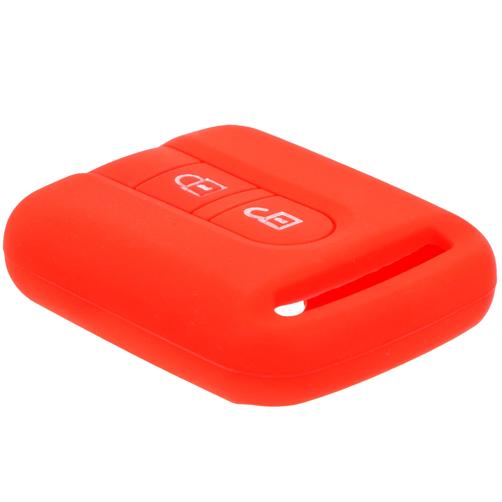 

Car Key Protective Cover Red Silicone Case for 2 Keys Remote Fob Splashproof Dirtproof Easy Clean Universal Compatibility