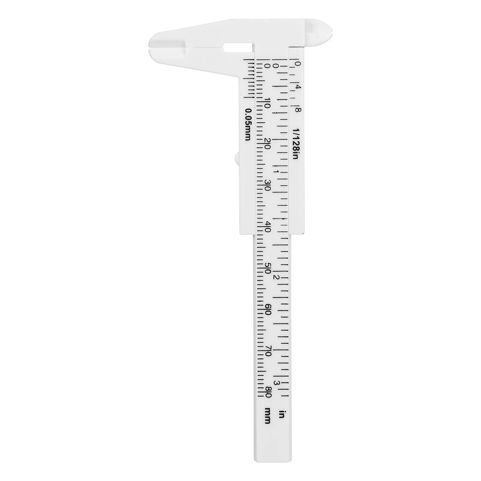 

80Mm Mini Vernier Caliper Plastic Sliding Gauge For External Internal Step Depth Measurement Lightweight Durable Tool