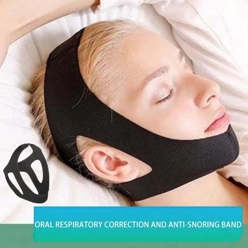 Anti Snoring Belt Triangular Chin Strap Mouth Guard Gifts for Women Men Better Breath Health Snore Stopper Bandage Sleep Aid