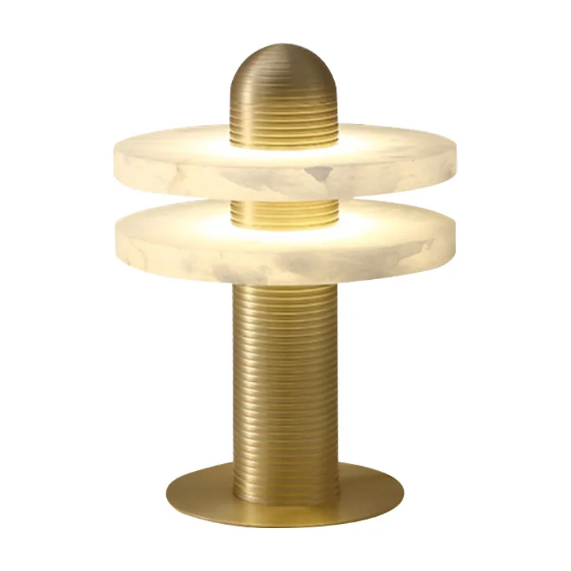 

Postmodern creative simple ring marble table lamp iron