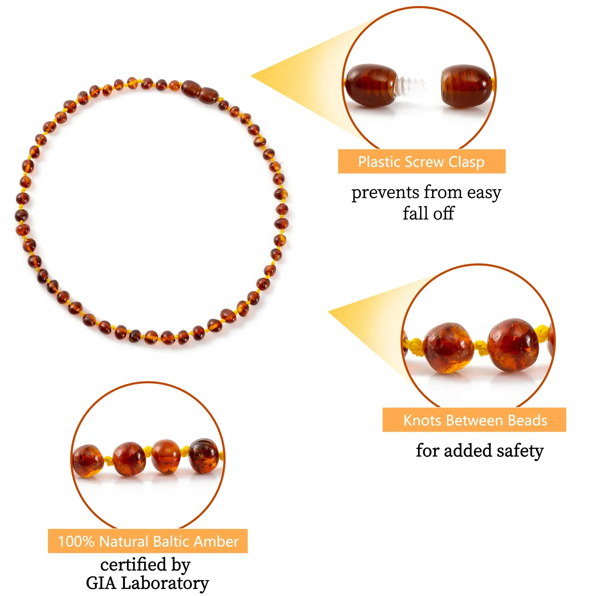 Fashion Women Natural Baltic Amber Necklace/Bracelet Original Handmade Amber Jewelry Gift Accessories Wholesale