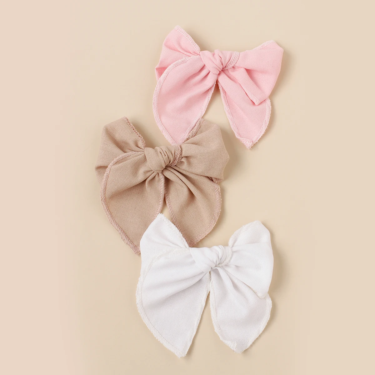 3Pcs/Set Kids Ponytail Bow Decorative Hair Clips Girls Cute Butterfly Bangs Barrettes Baby Fashion Hair Accessories