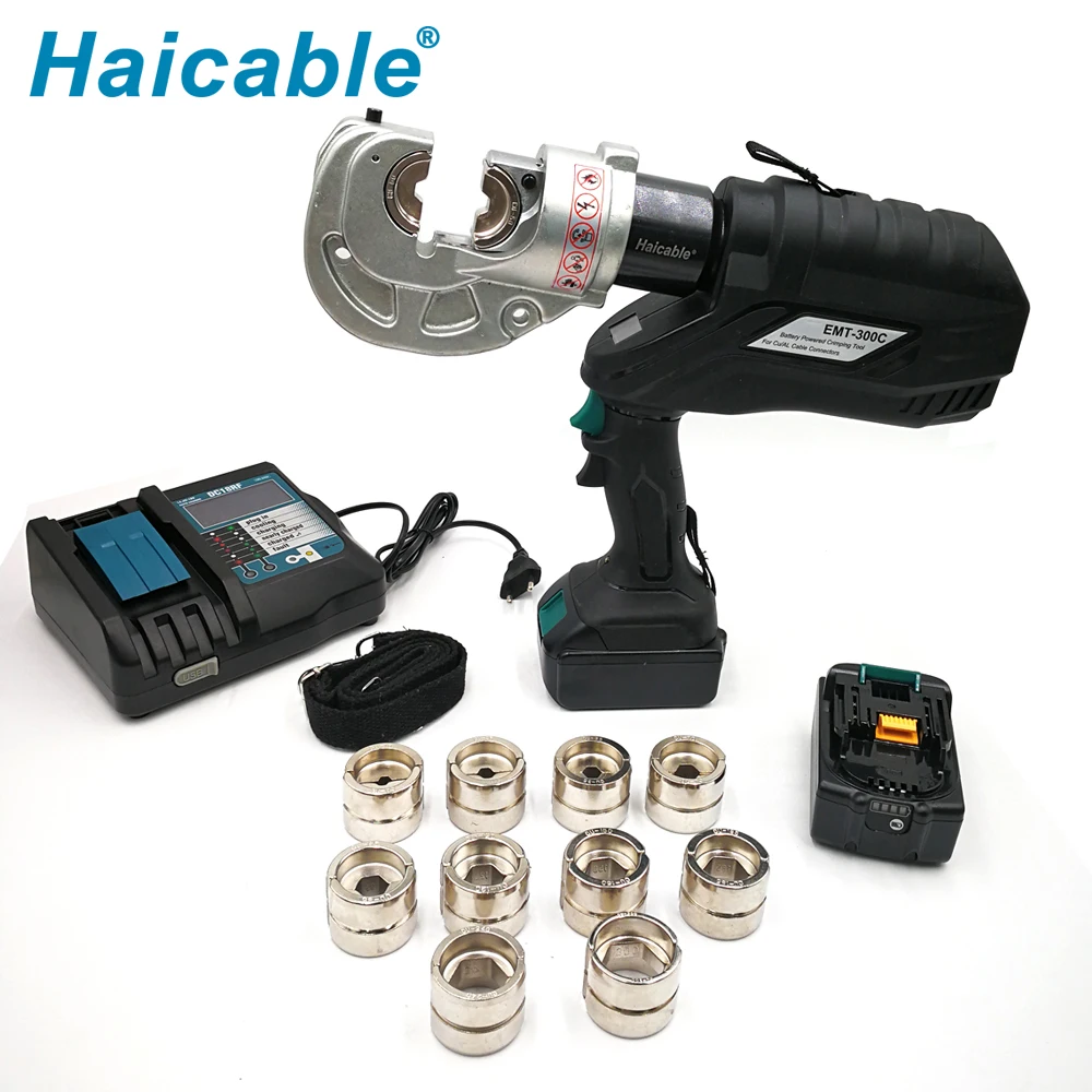 

Haicable Crimping Tool China High Quality EMT-300C Battery Swaging Tools