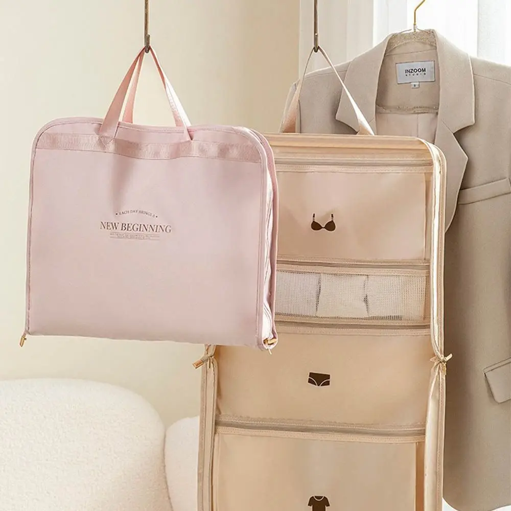 

Hangable Travel Hanging Storage Bag Foldable Large Capacity Clothes Packing Cubes Washable Moisture-proof Luggage Storage Bag