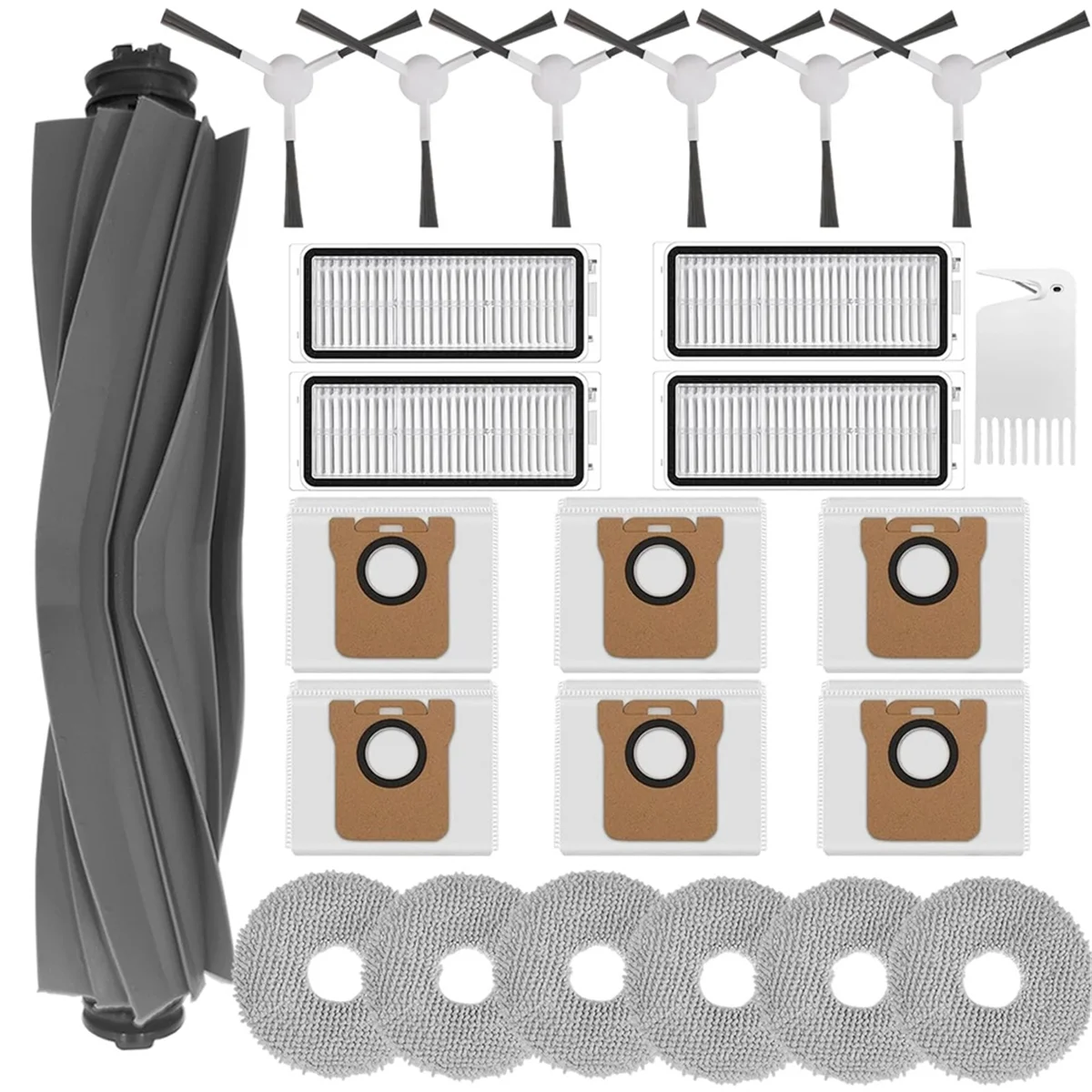 Accessories Kit Compatible for Dream L20 Ultra/L30 Ultra Robot Vacuum Main Brush Hepa Filters Side Brush Mop Pads