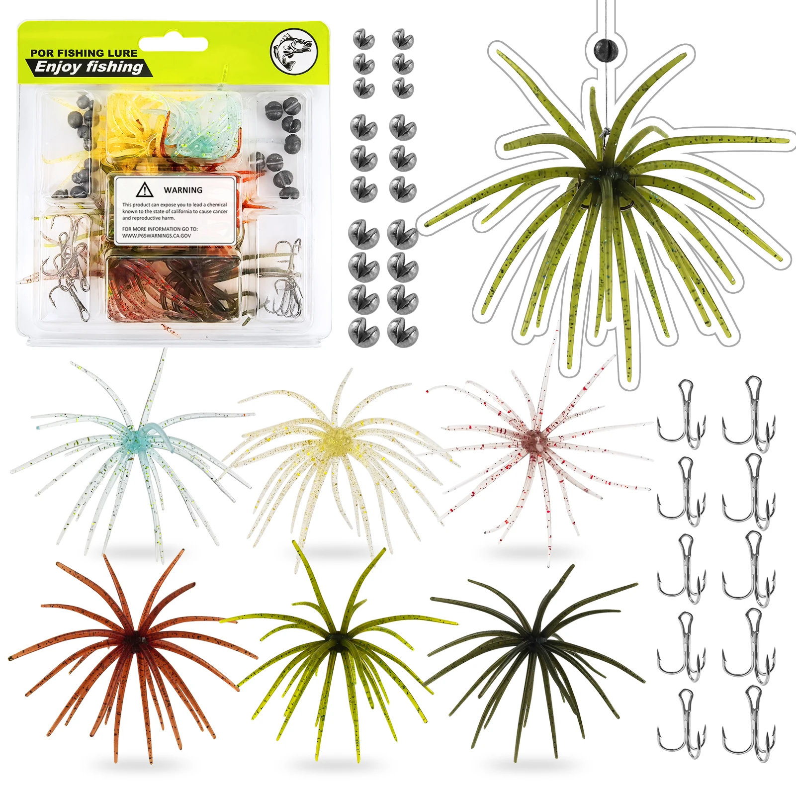 grAtis-iscas-de-ourico-do-mar-fisher-36-pecas-lote-iscas-artificiais-macias-de-criaturas-marinhas-9cm-36g-iscas-felpudas-em-formato-de-dado-com-anzois-triplos-e-pesos-de-pesca