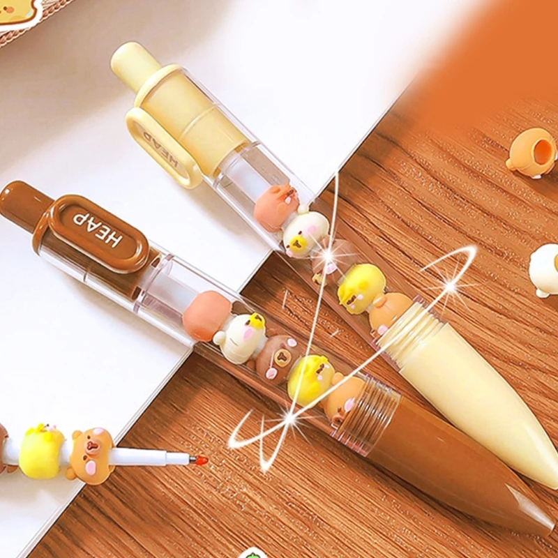 Cartoon gelpen schoolbenodigdheden kantoorbenodigdheden voor volwassen studenten schrijven