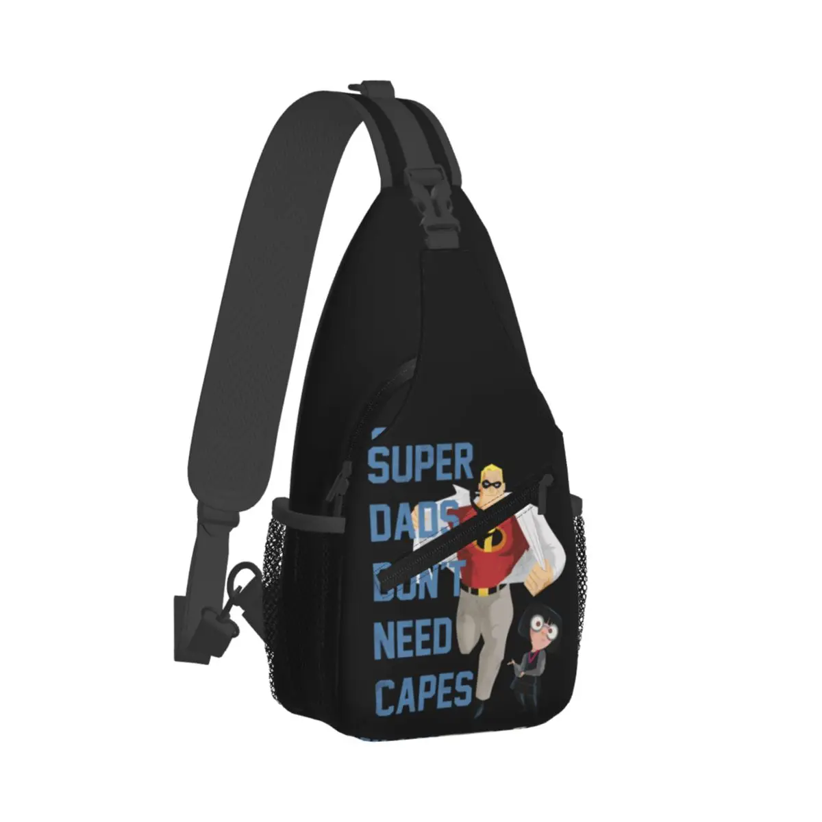 Custom The Incredibles Anime Mr Incredible Sling Crossbody Backpack Waterproof For Traveling Daypack Print Shoulder Backpack