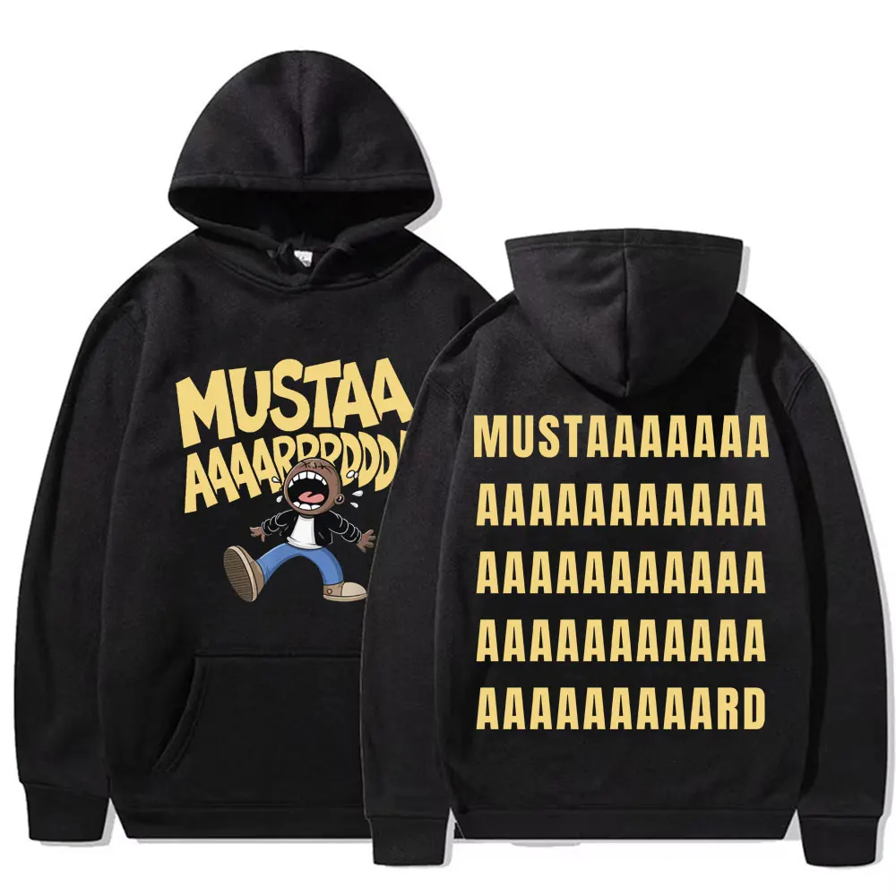 Kendrick Lamar MUSTARD Funny Meme Hoodies Unisex Harajuku Y2k Hip Hop Rap Sweatshirt Men High Quality Fleece Oversized Pullovers