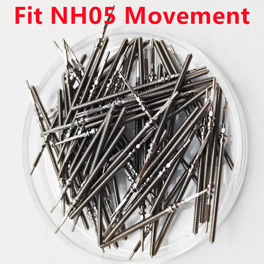 NH05 Stem Watch Crown Stem Stainless Steel Spare Parts Fit NH05 Movement Watch Accessories Parts