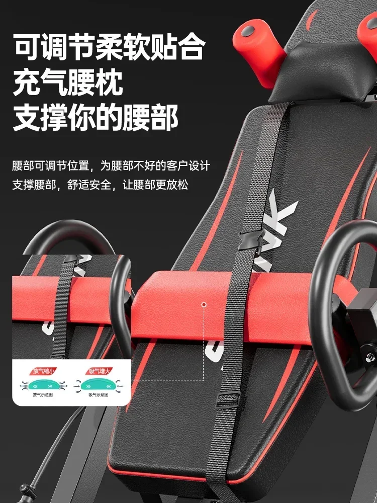 Inverted machine household fitness equipment traction assistance