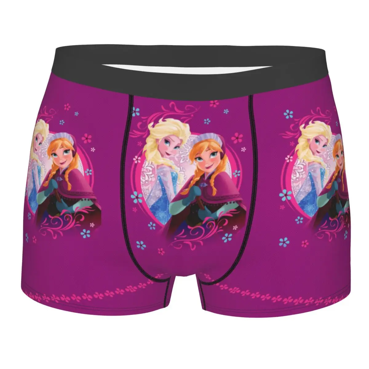 

Мужские шорты-боксеры с героями мультфильмов «Холодное сердце» на заказ, нижнее белье с 3D принтом, трусы, эластичные трусы