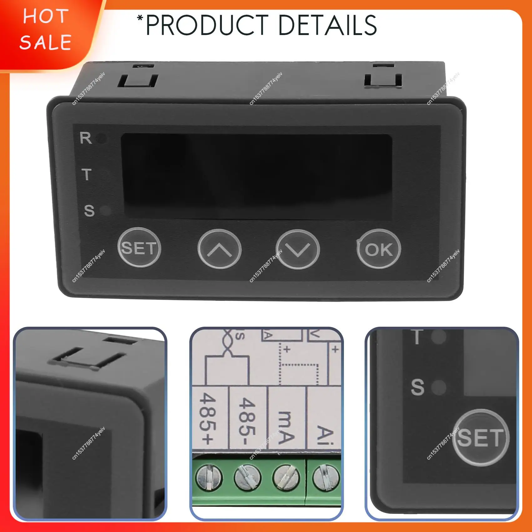 شاشة ديجيتال متر 0-10 فولت 0-20MA 2-10 فولت 4-20MA التناظرية المدخلات عرض الجدول شاشة ديجيتال رئيس مع RS485 الإصدار A62X