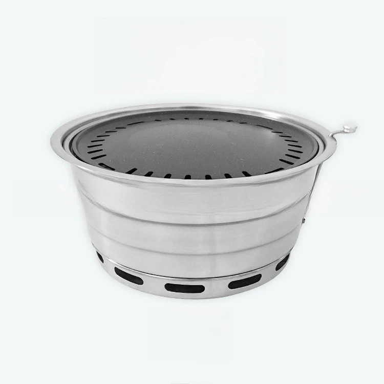 

Inlaid self-service barbecue oven