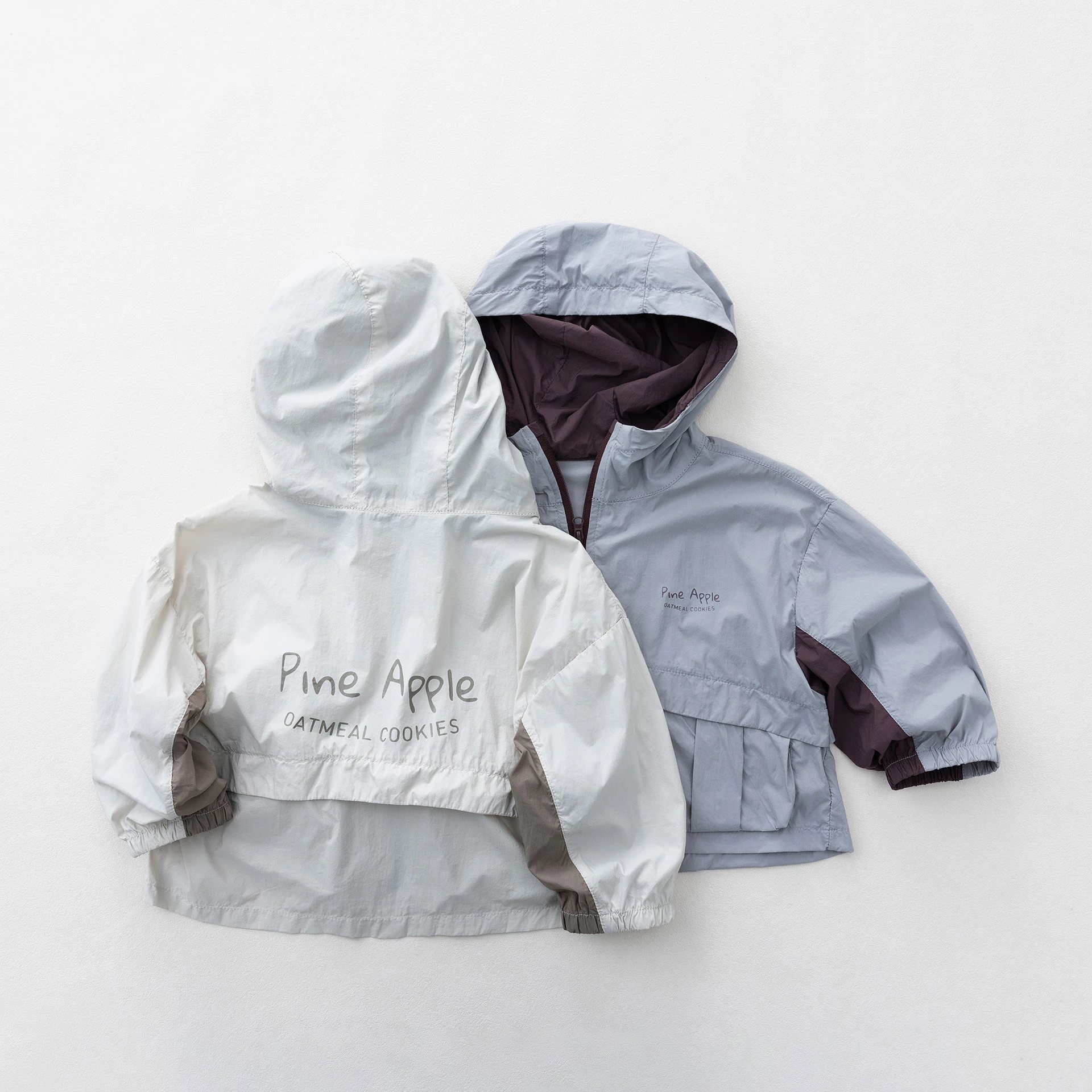 

2026 Summer New Children Hooded Sun Protection Jacket Boys Girls Thin Splicing Coat Baby Casual Jacket Letter Print Kids Clothes