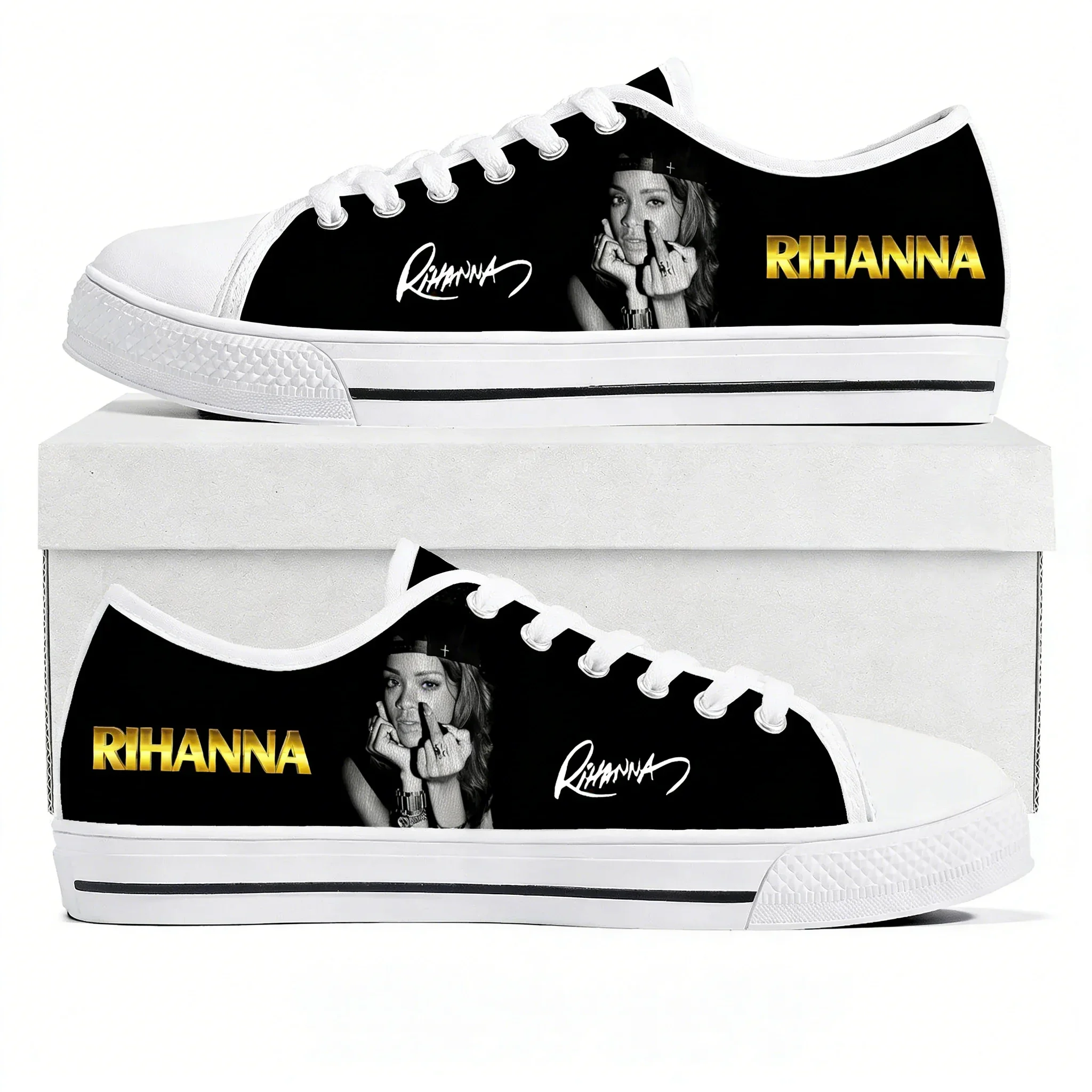 

Легкие кроссовки Rihanna Hip-hop Rapper с низким верхом для мужчин, женщин и подростков, повседневные парные кроссовки из канваса для походов