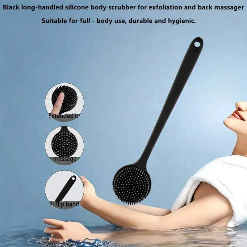 

Набор щеток для ванны из 1 предмета. Мягкая силиконовая щетка для ванны с нескользящей ручкой, легко чистится и ополаскивается, идеально подходит для использования в ванне.