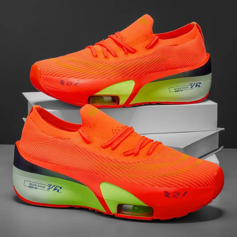 

Air Cushion Running Shoes Marathon Speciality Men Sports Breathable Lightweight Women's Comfortable Athletic Nonskid Sneakers