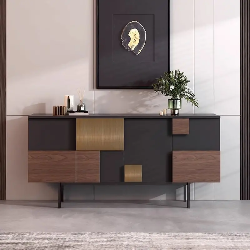 

y dining side Entry shoe Designer living room decorative Dining room side cabinet Solid wood