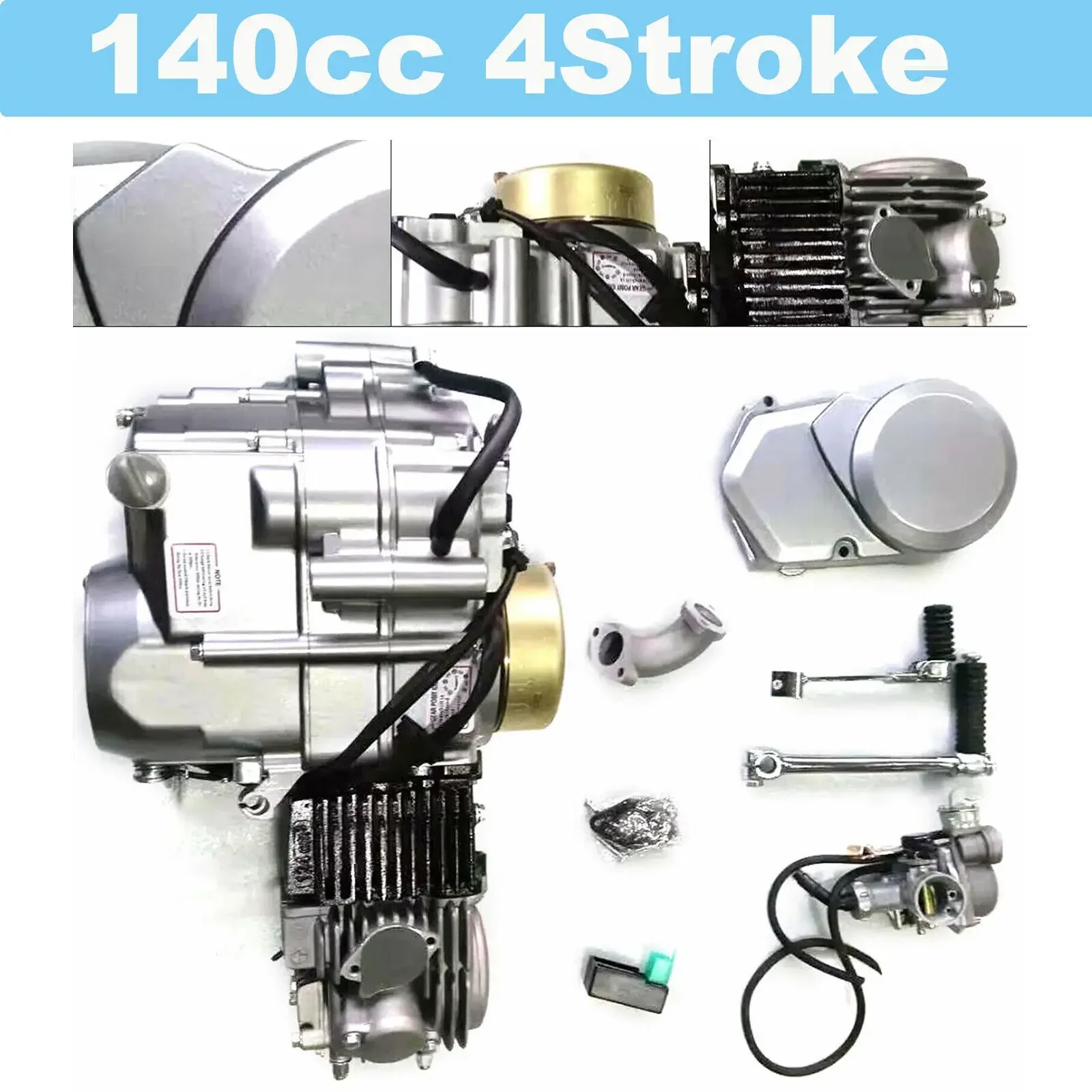 

Complete 140cc 4-Stroke Racing Engine Kit For Honda CRF50 Pit Dirt Bike Parts