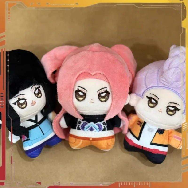 

In Stock 10cm Anime Kpop Demon Hunters Plush Pendant Doll Rumi Zoey Mira Plushies Cosplay Backpack Keychain ACG Doll Gift